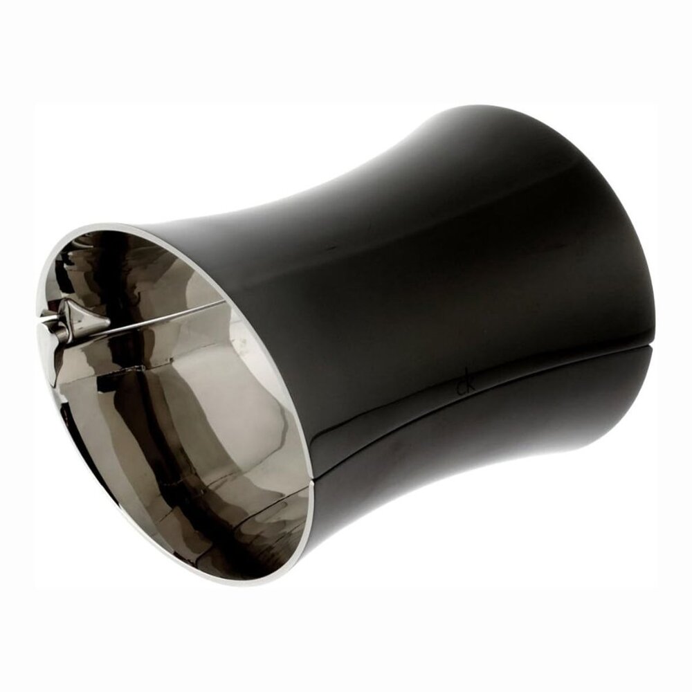 Calvin Klein Stainless Steel Cuff Bracelet in Black Size 7"